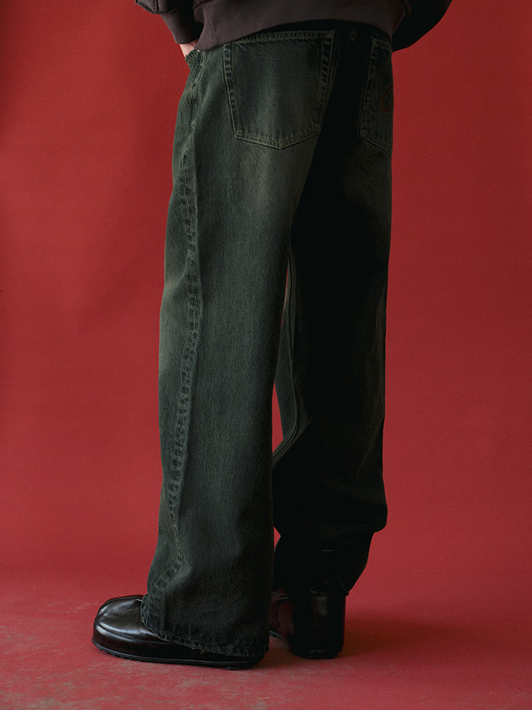 RECORDS INC. R01* Loose Straight-Leg Jean