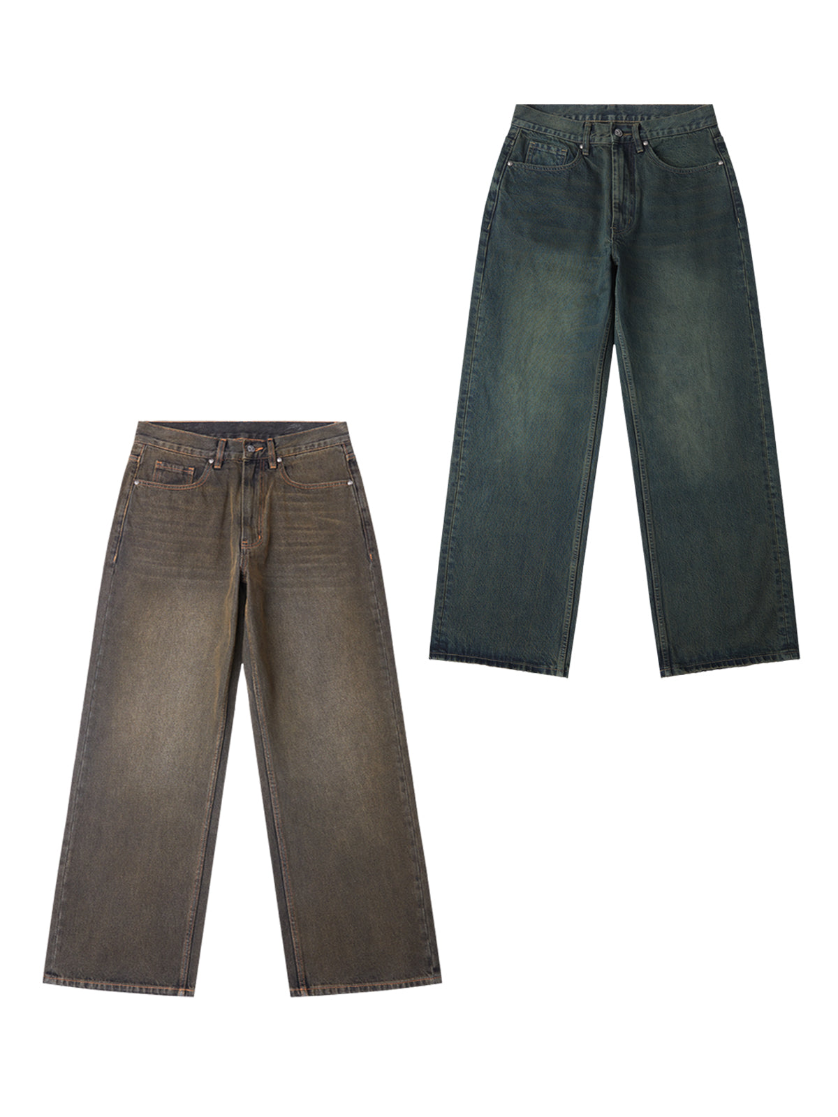 RECORDS INC. R01* Loose Straight-Leg Jean