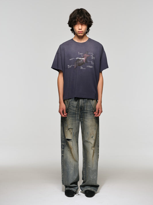 RECORDS INC. SLOUCHY JEANS INDIGO