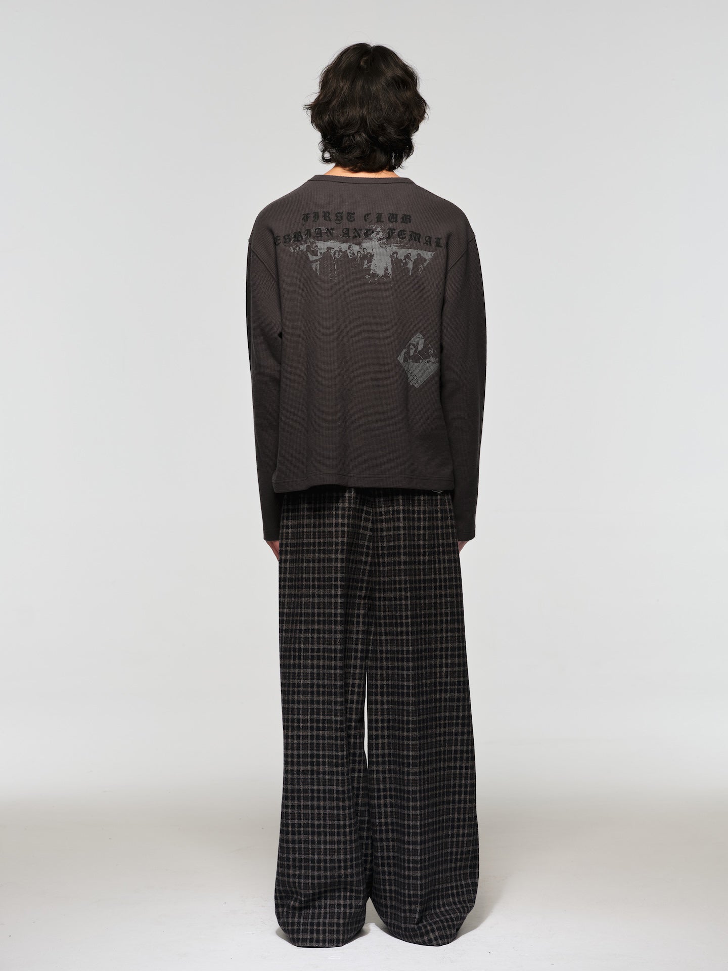 RECORDS INC. EZ-WOOL WIDE TROUSER