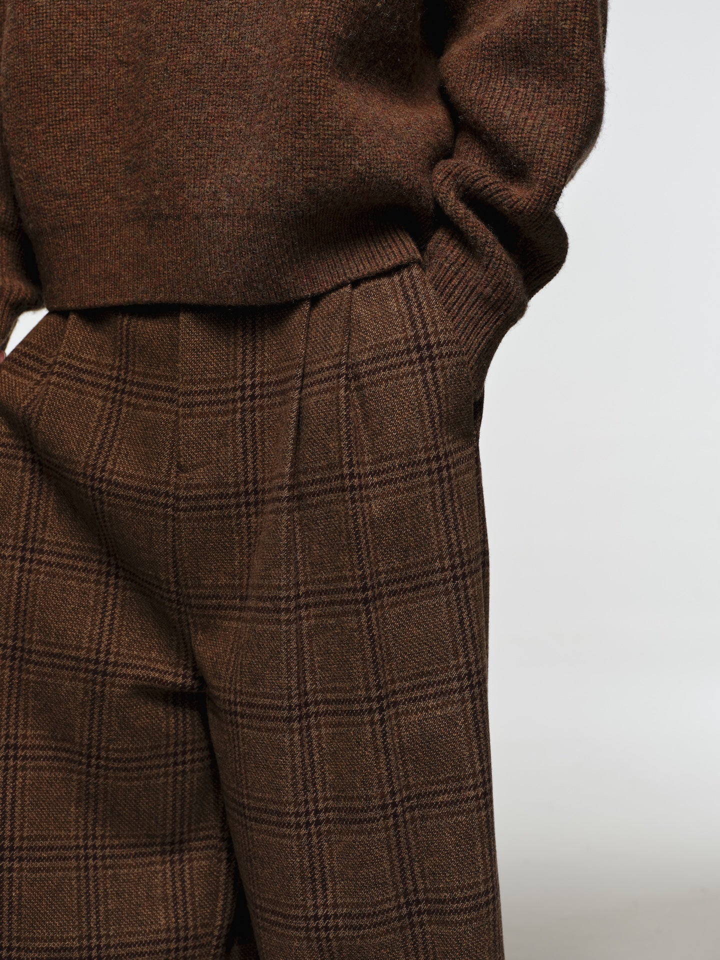 RECORDS INC. EZ-WOOL WIDE TROUSER