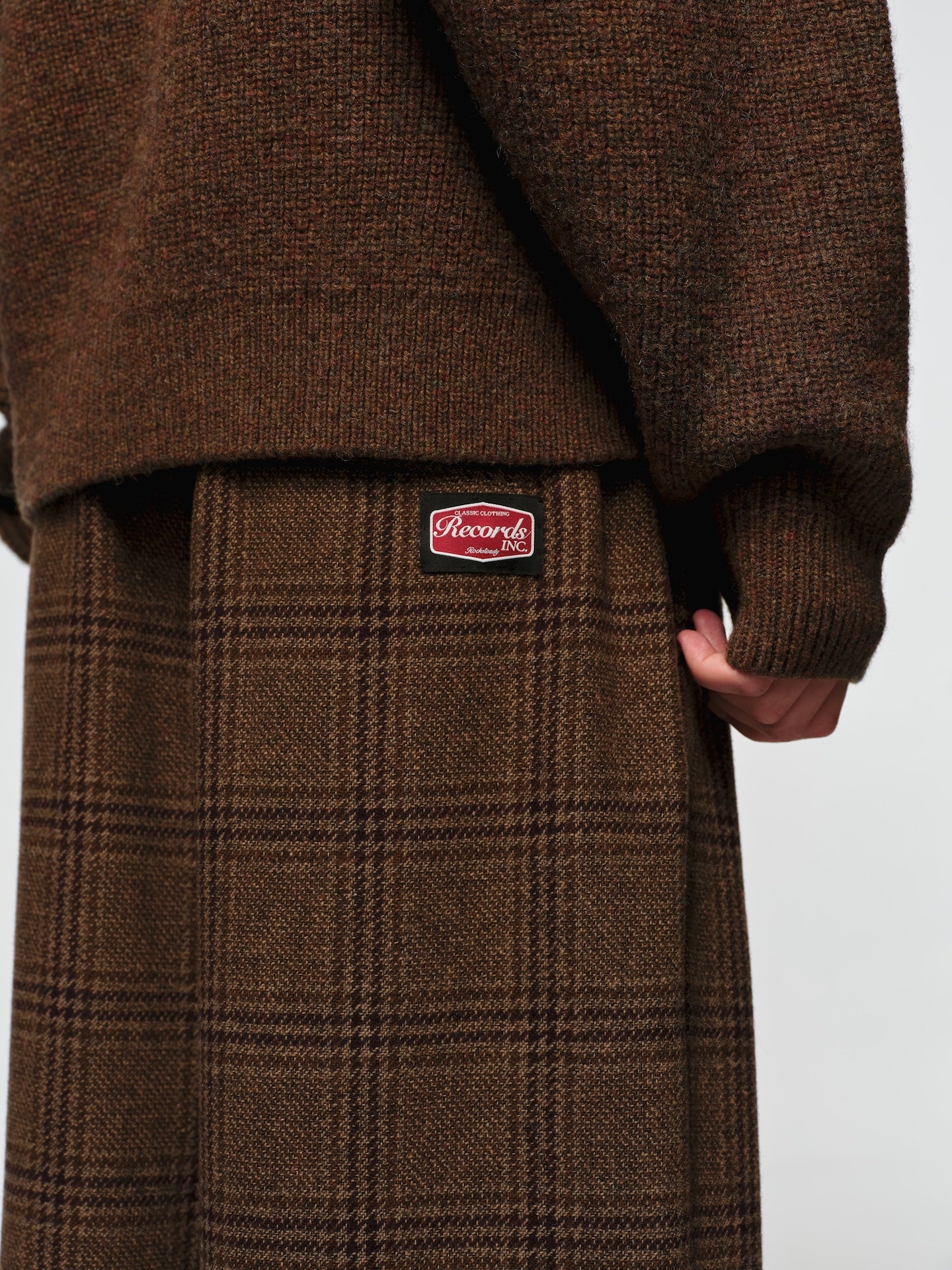 RECORDS INC. EZ-WOOL WIDE TROUSER